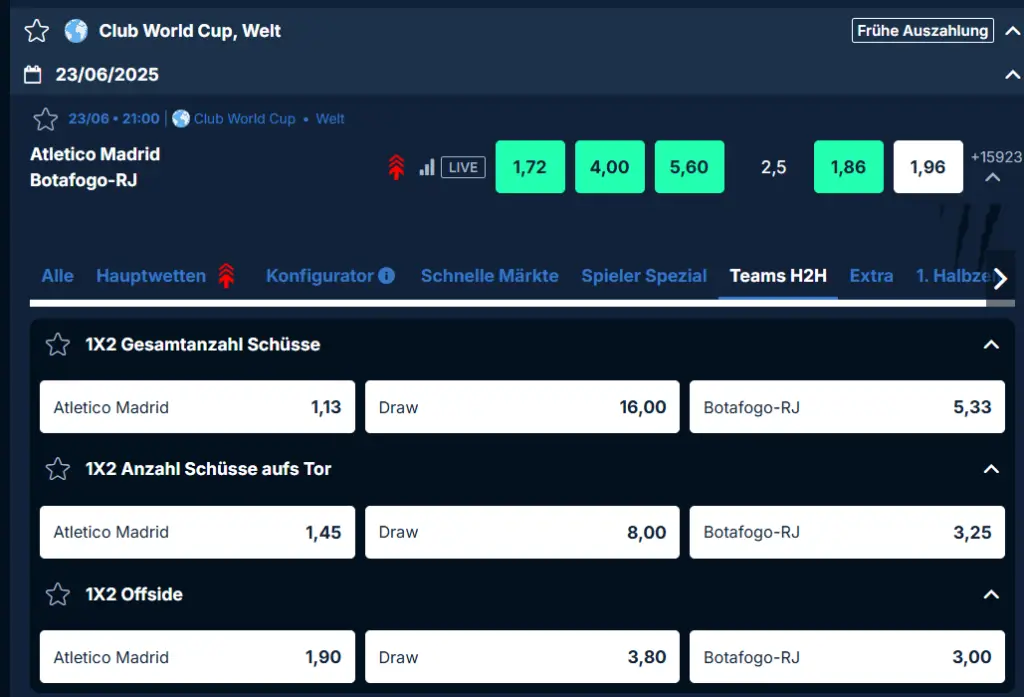 H2H Wetten PlayZilla