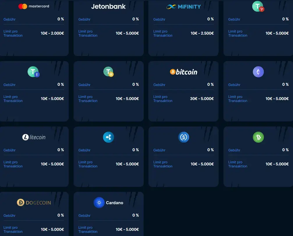 Zahlungsarten für Sportwetten ohne OASIS bei PlayZilla