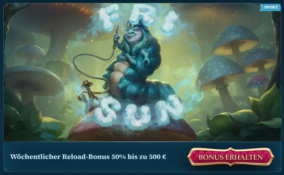 Reload Bonus für Sportwetten beim Wettanbieter BetAlice
