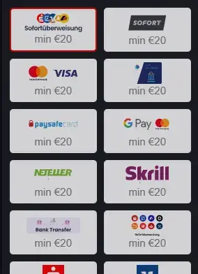 Einzahlungsmethoden beim Kreditkarten Wettanbieter RoosterBet