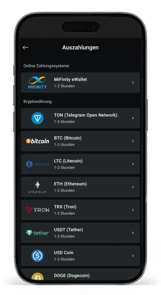Einblick in die Zahlungsmethoden beim Wettanbieter mit schneller Auszahlung Leonbet