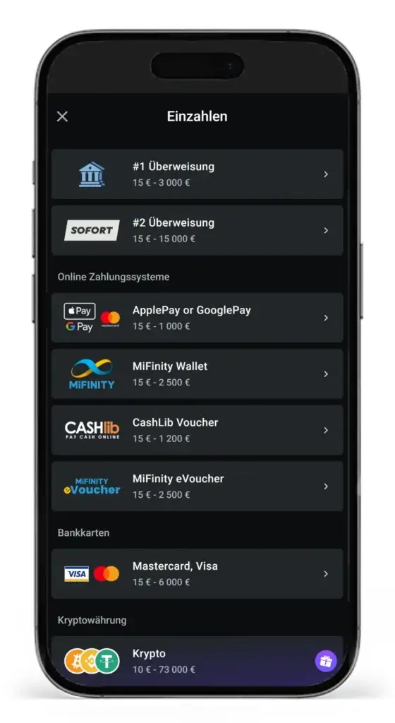 Zahlungsportfolio mit MiFinity eWallet von Leonbet fuer MiFinity Sportwetten