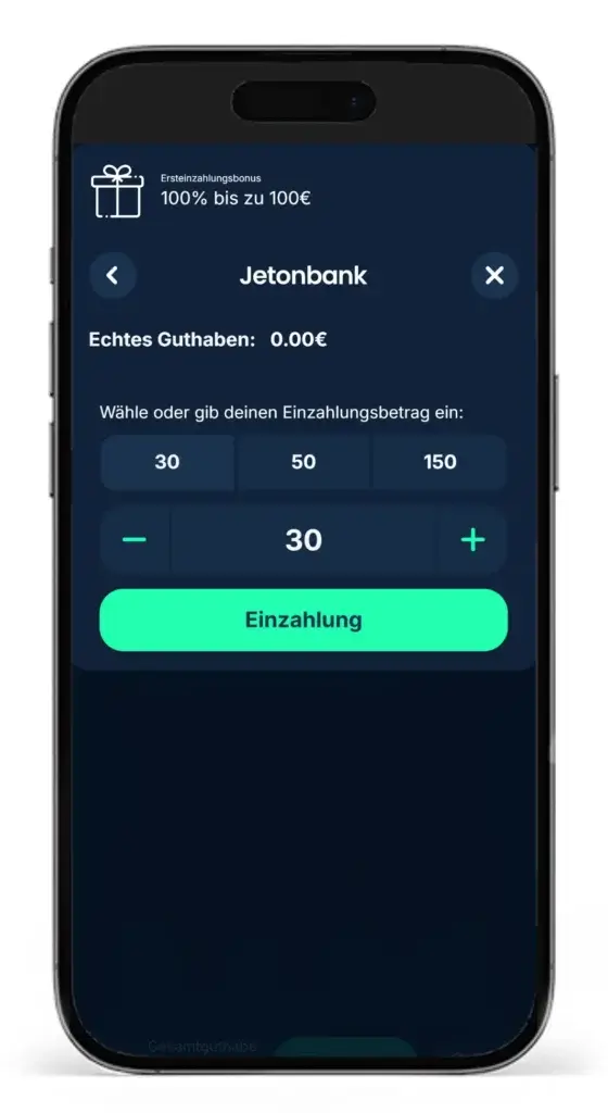 Einzahlung via Jetonbank bei PlayZilla fuer Jeton Sportwetten