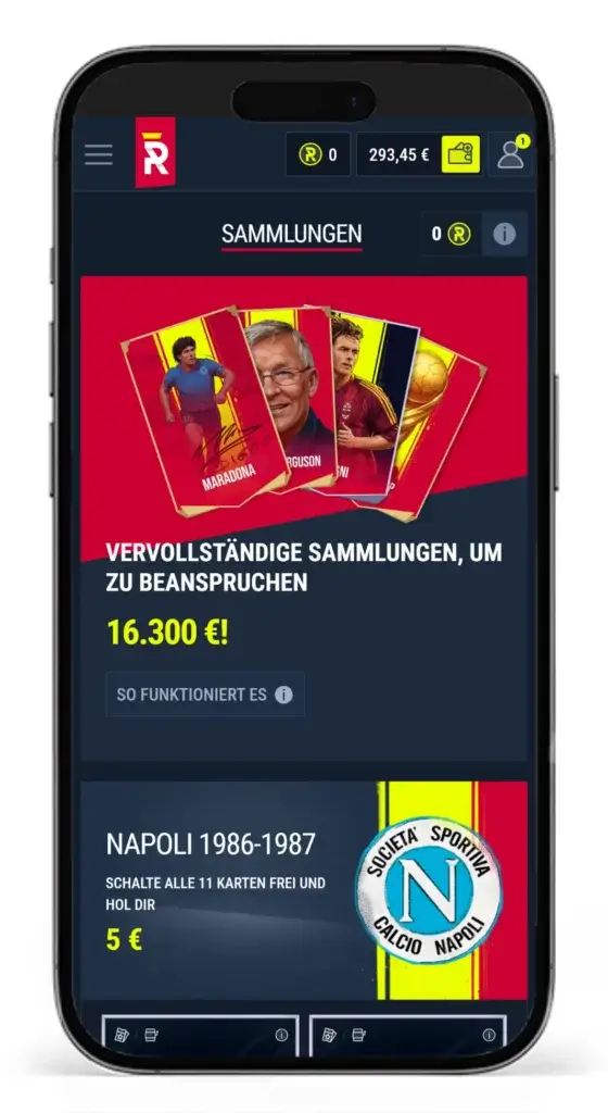 Sammelkartenprogramm als besonderes Special im Wettseiten Vergleich beim Buchmacher Rabona