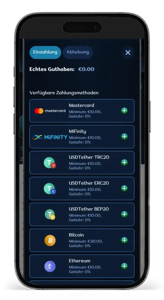 Einblick in die verfuegbaren Zahlungsmethoden fuer Einzahlungen fuer Sportwetten bei Millioner
