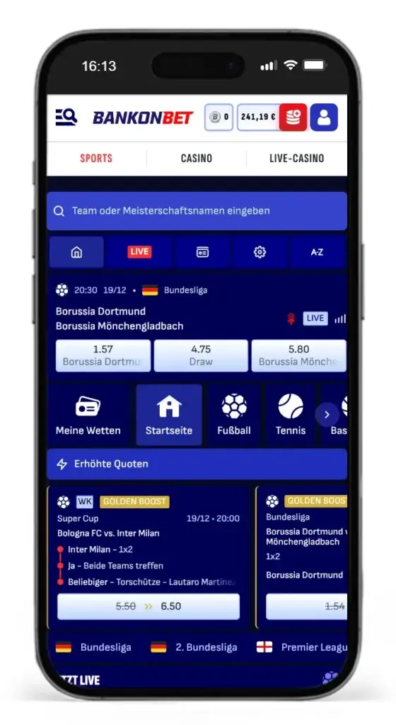Wettseite des Online Buchmachers Bankonbet fuer WM 2030 Wetten