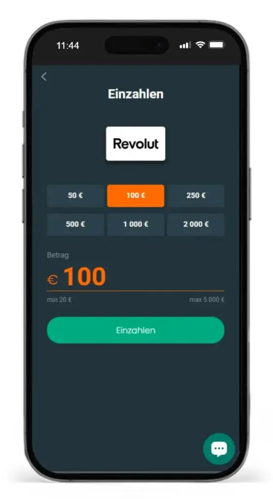 Einzahlungsprozess fuer Revolut Sportwetten beim Online Wettanbieter Ivibet
