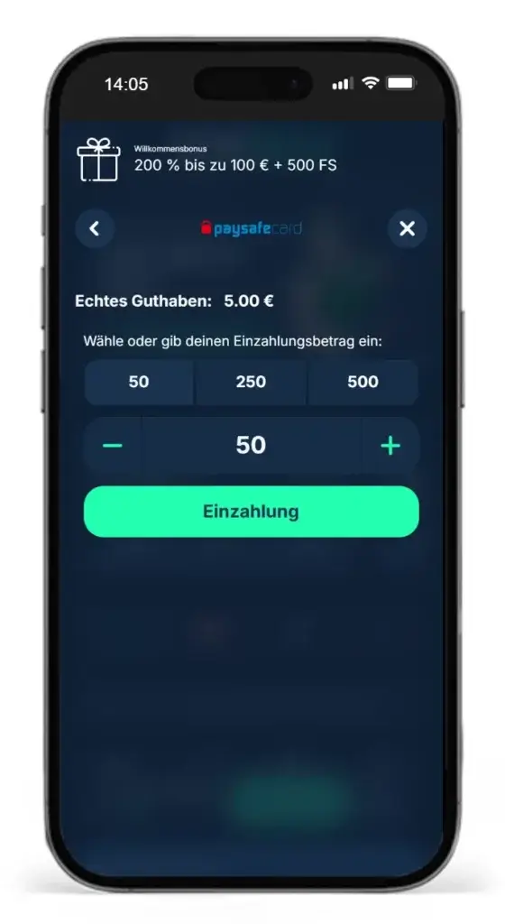 Einzahlung beim Wettanbieter mit Paysafecard PlayZilla