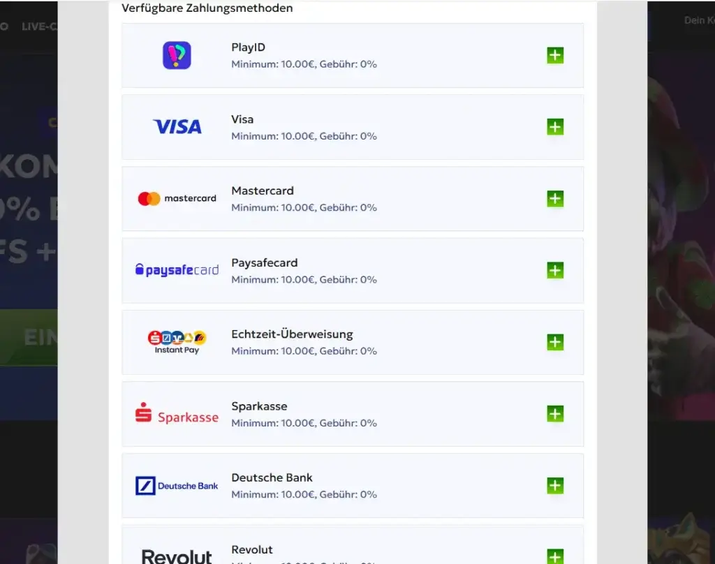 Zahlungsmethoden beim Sportwettenanbieter RTbet