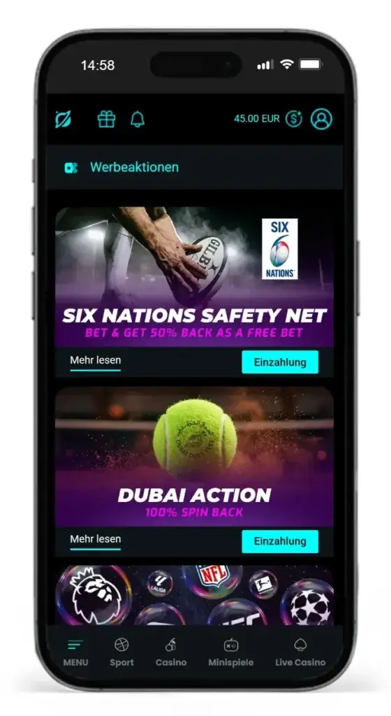 Bonusaktionen fuer Online Sportwetten bei CosmoBet