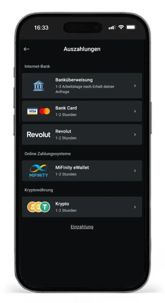 Auszahlungsmethoden fuer Gewinne aus Sportwetten bei Leonbet