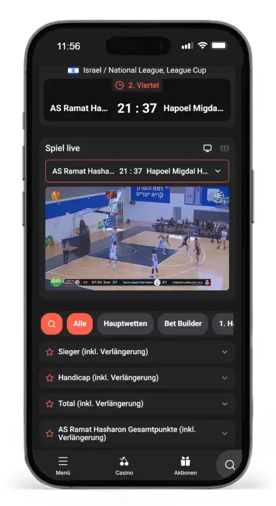 Livewetten mit Livestream bei Wettson