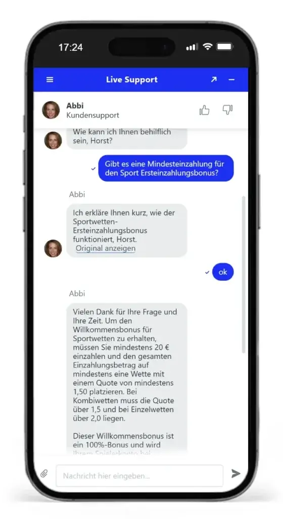 Spinbara Live Chat im Test