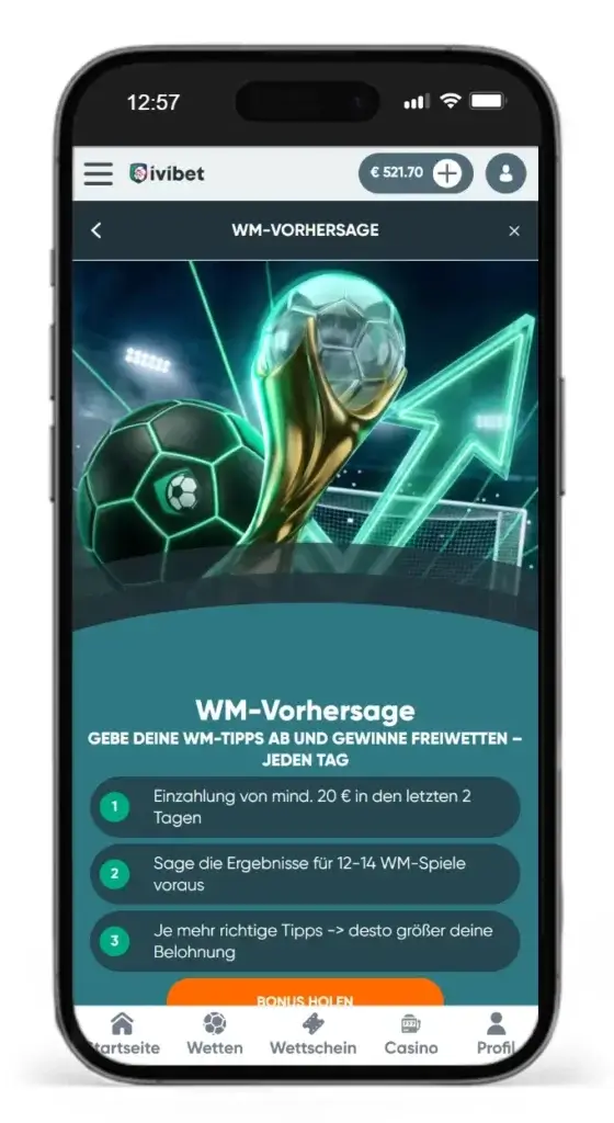 Prognose-Spiel zur WM 26 von Ivibet