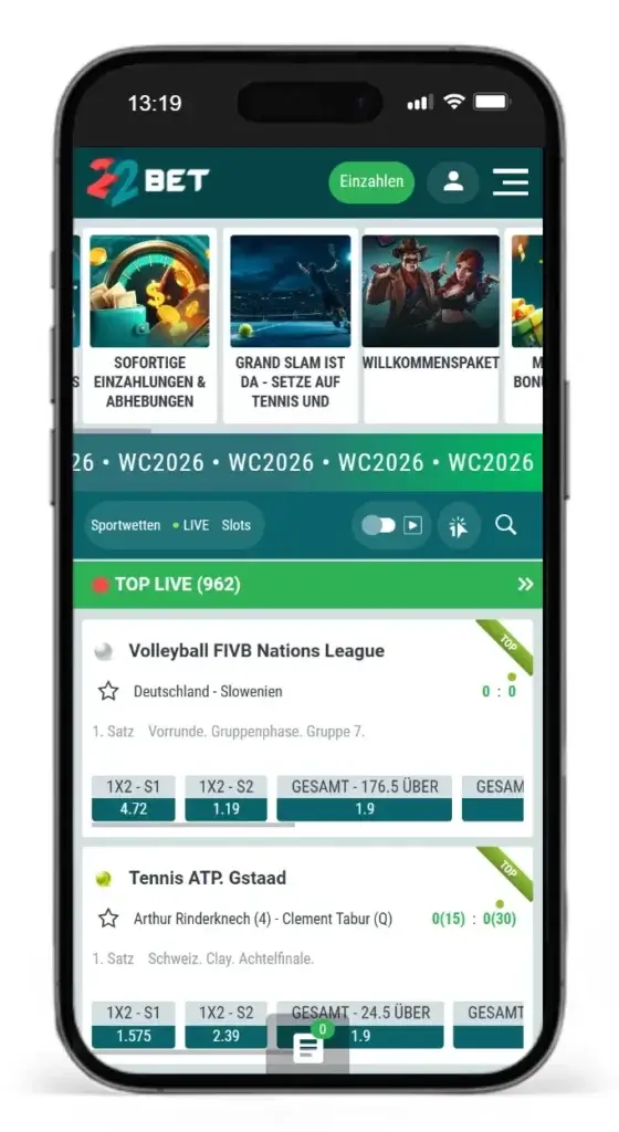 22bet Sportwetten Erfahrungen
