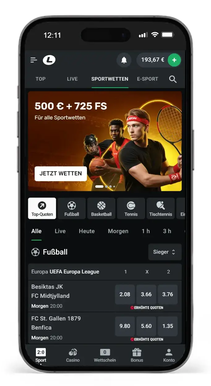 Bester Anbieter fuer profitable Wettstrategien Leonbet