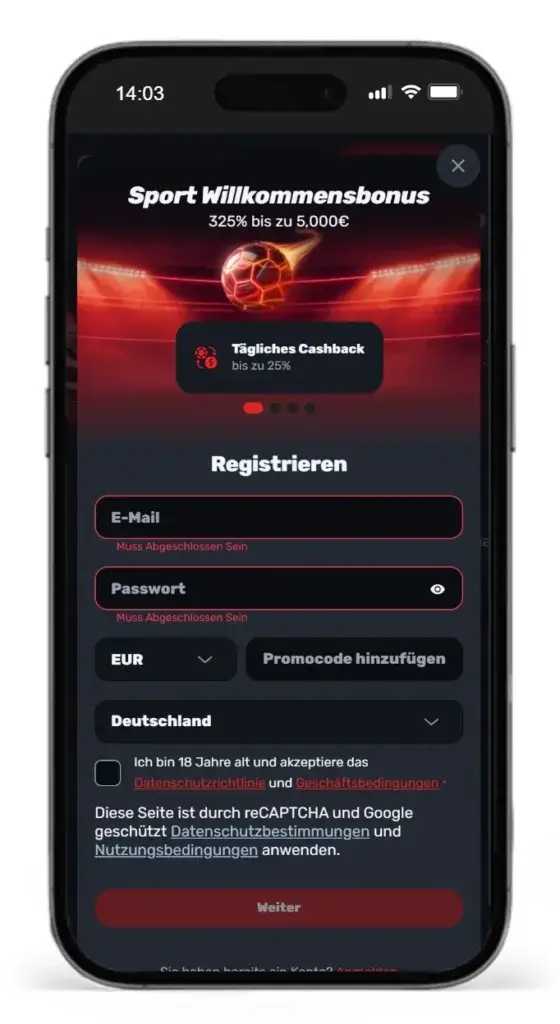 Bonusaltionen fuer Online Sportwetten bei Redracer