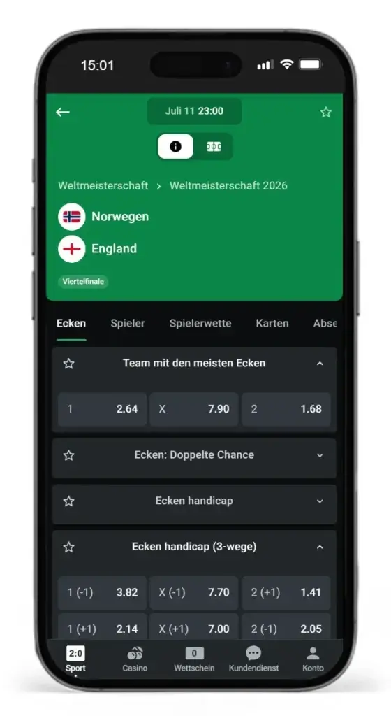 Leonbet ist der Testsieger im Sportwetten Vergleich