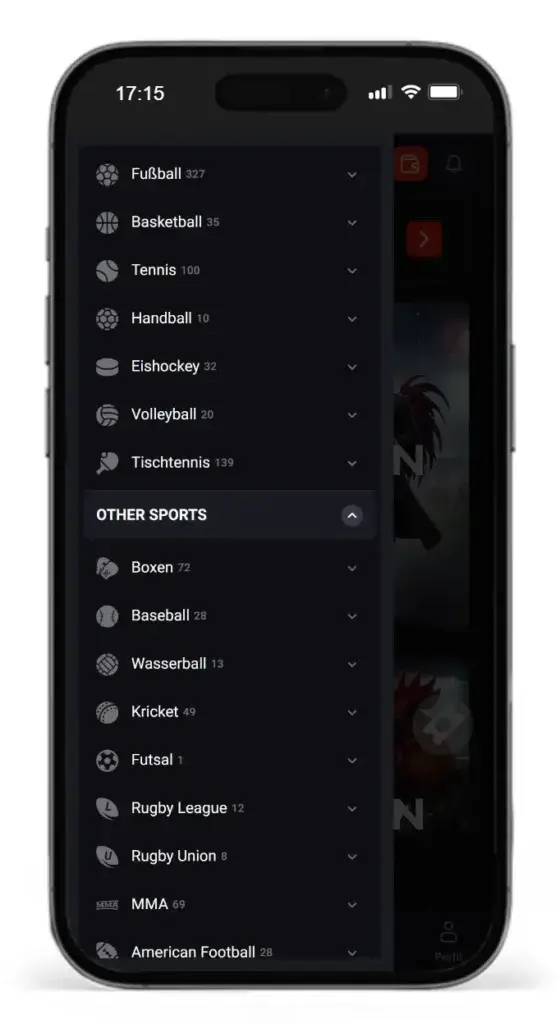 Der neue Wettanbieter RoosterBet bietet eine riesige Auswahl an Sportarten fuer Online Wetten