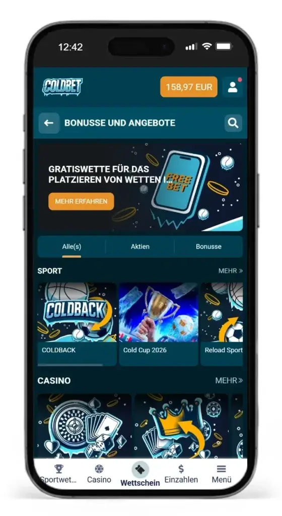 Neuer Wettanbieter fuer Sportwetten ohne OASIS Coldbet