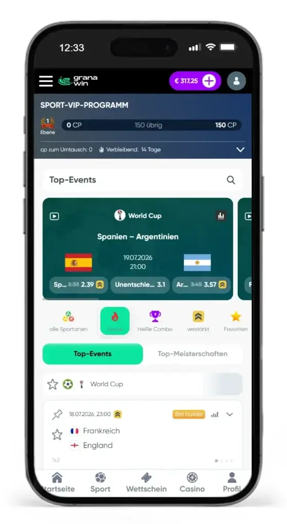 Neuer Anbieter GranaWin fuer Sportwetten ohne OASIS