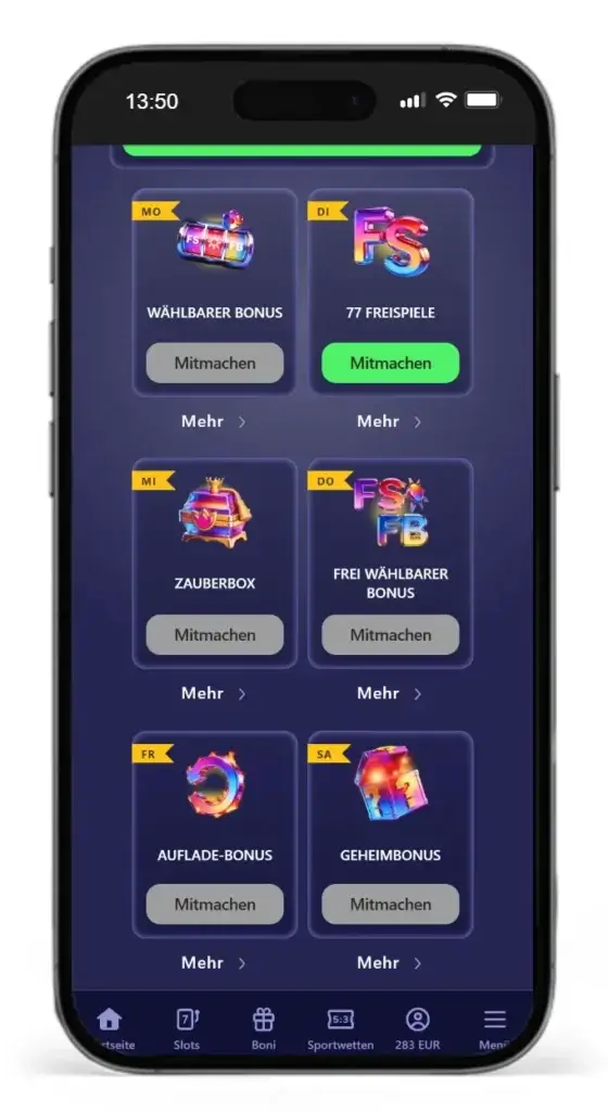 Bonuskalendar mit Gratiswetten von Betmatch