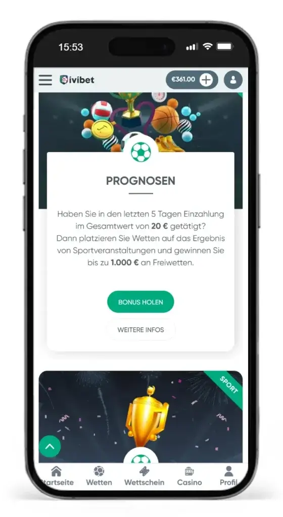 Sportwetten Prognosen beim auslaendischen Wettanbieter Ivibet