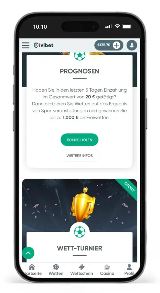 Bonusprogramm vom Wettanbieter ohne Verifizierung Ivibet