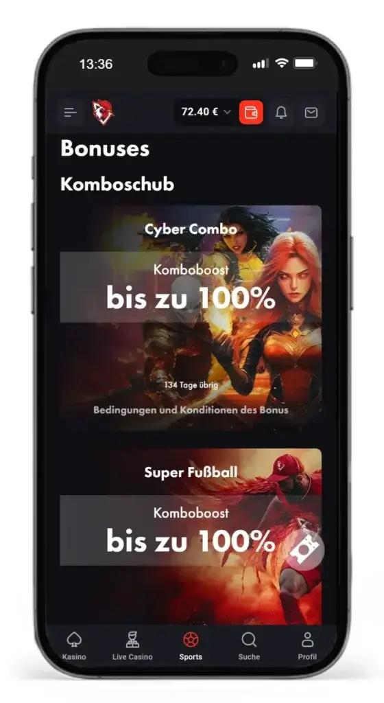 Beste Wettquoten durch Kombi-Boosts bei RoosterBet