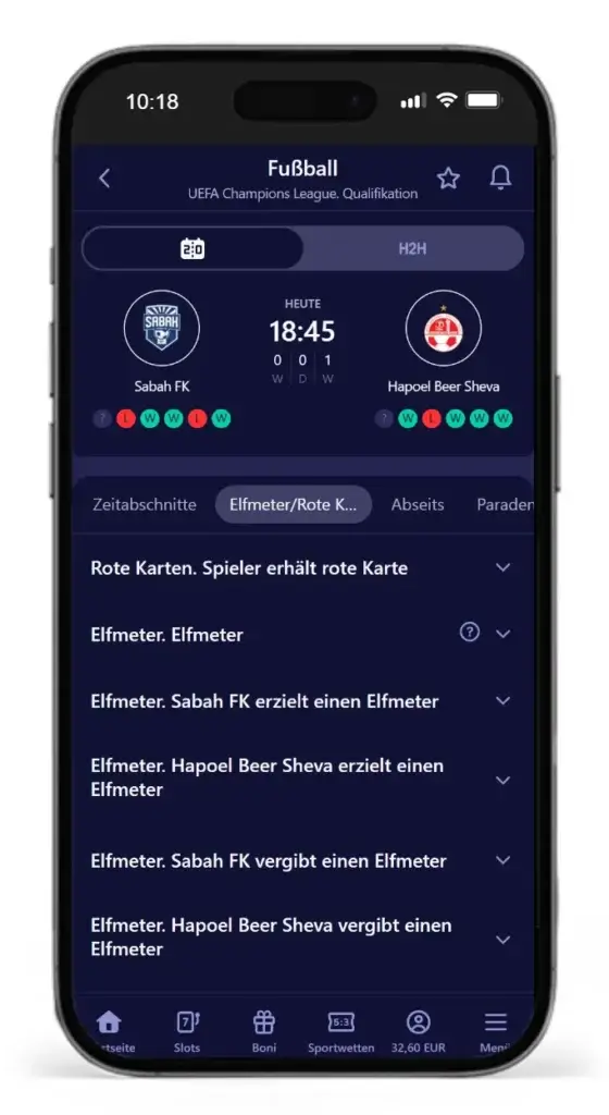 Rote Karten Wetten bei Betmatch