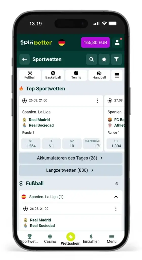 Spinbetter Sportwetten Erfahrungen