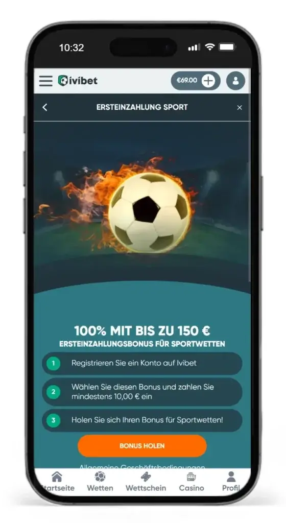 Wettanbieter mit Sportwetten Geburtstagsbonus Ivibet
