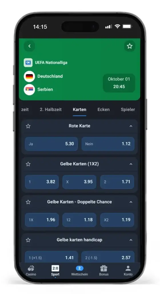 Wettanbieter fuer Karten Wetten Twin