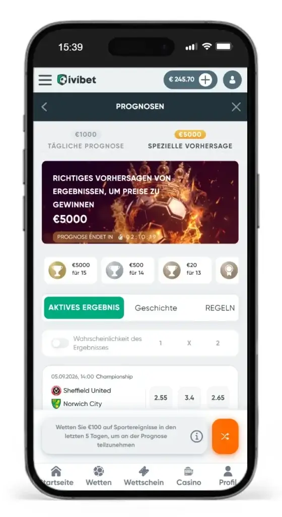 Sportwetten ohne Steuer mit Prognose Turnieren bei Ivibet