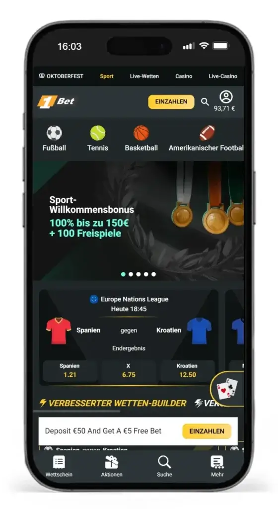 Wettanbieter fuer profitable Sportwetten Strategien 1Bet