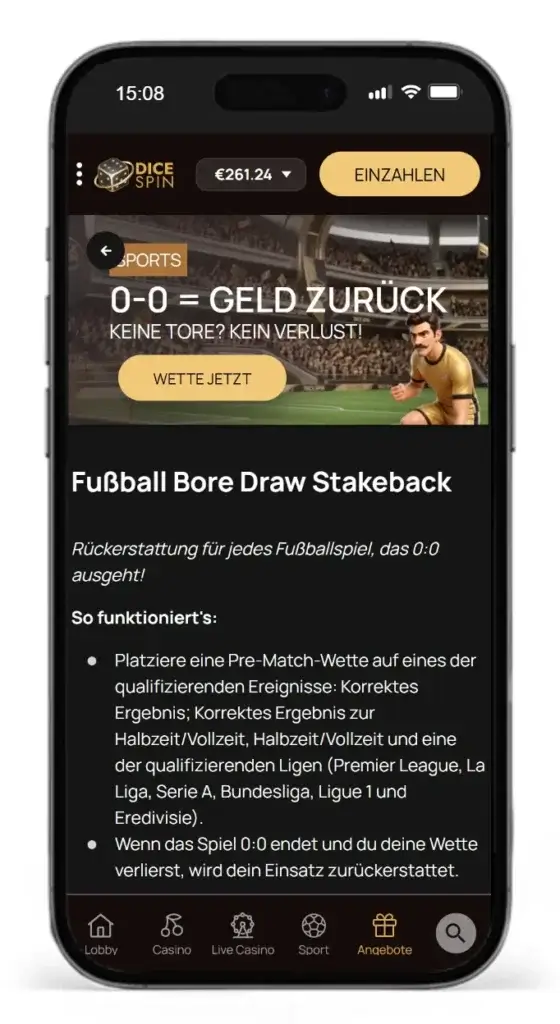 Bore Draw Bonus von DiceSpin