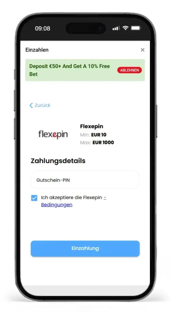Sportwetten mit Flexepin bei Silverplay