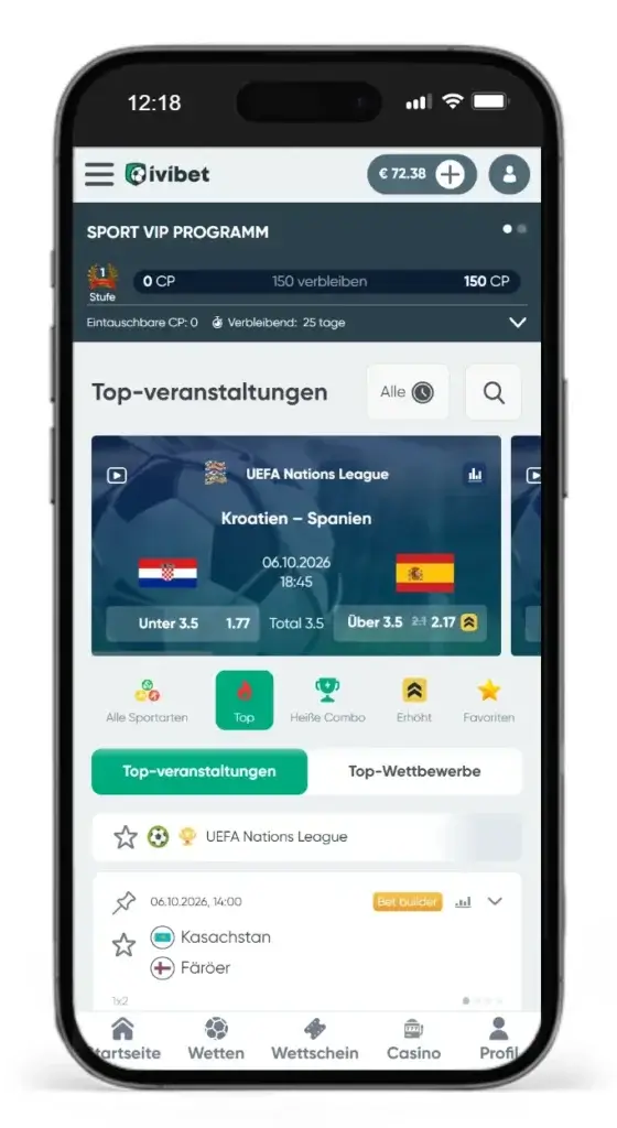 Geld verdienen mit Sportwetten bei Ivibet